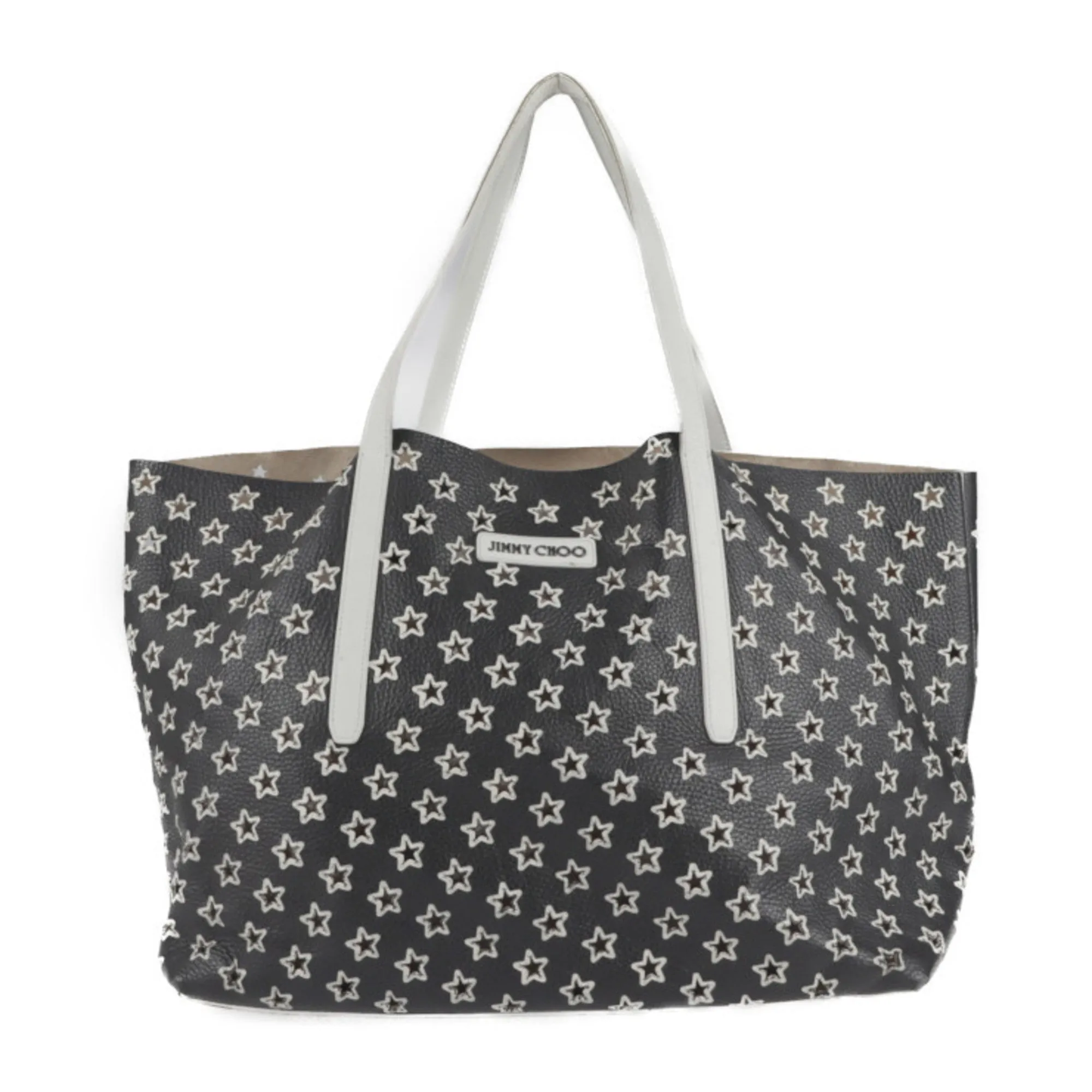 Jimmy Choo   Leather Handbag Shopping Bag Shoulder Bag Tote Bag (Pre-Owned)