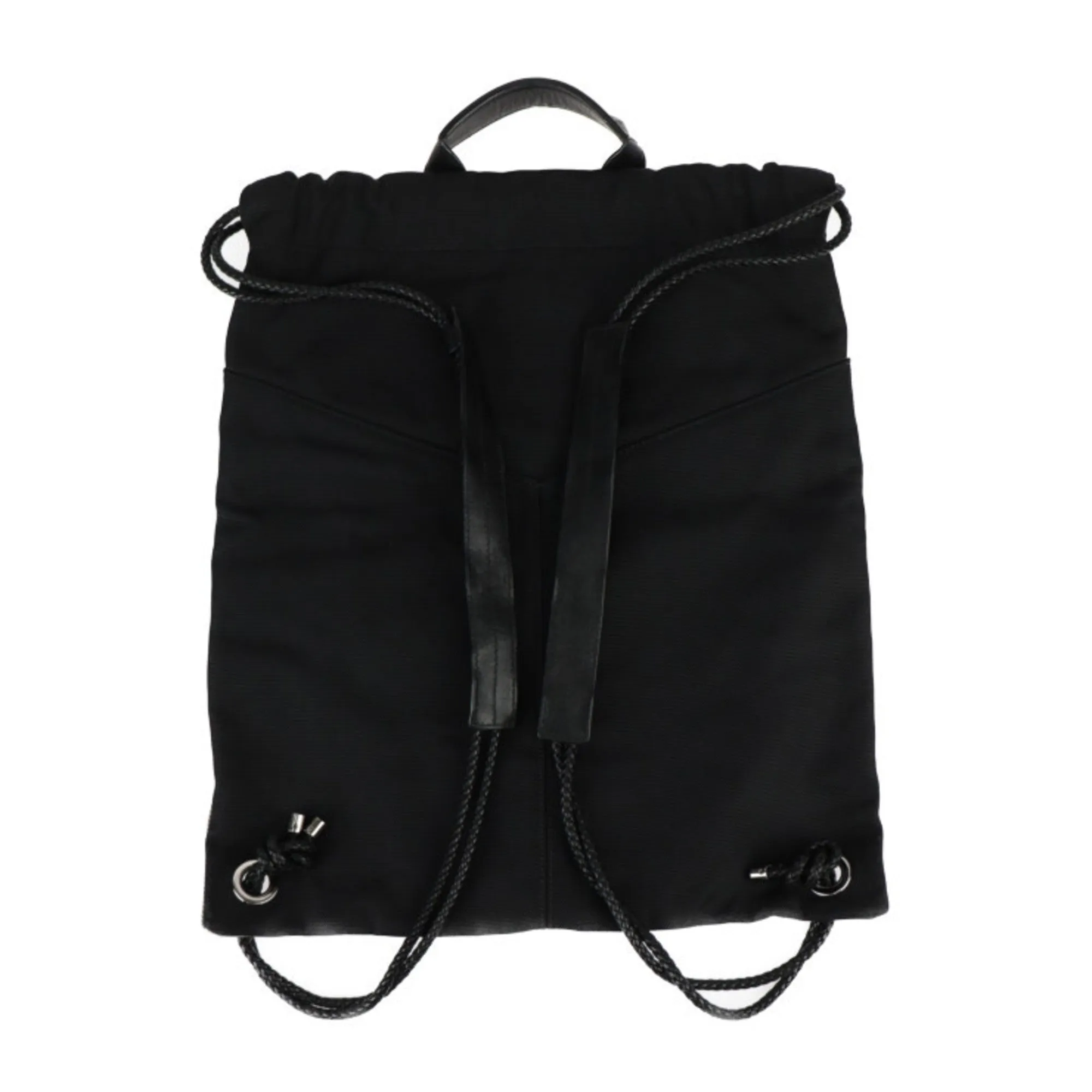 Jimmy Choo  Nylon Canvas Leather Backpack Handbag Tote Bag (Pre-Owned)