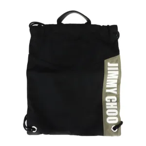Jimmy Choo  Nylon Canvas Leather Backpack Handbag Tote Bag (Pre-Owned)