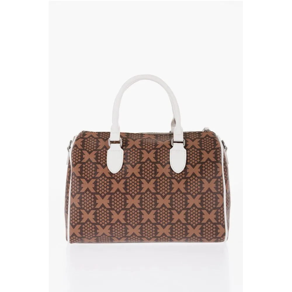 John Richmond Printed Faux Leather NARYN Bowler Bag with Metal Women's Logo