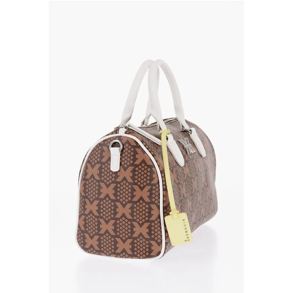 John Richmond Printed Faux Leather NARYN Bowler Bag with Metal Women's Logo