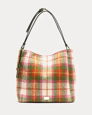 June Hobo Tote In Pink, Orange, Blue