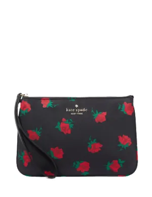 Kate Spade New York Chelsea Rose Toss Printed Medium Wristlet Pouch