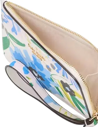 Kate Spade New York Lucy Floral Small L-Zip Wristlet