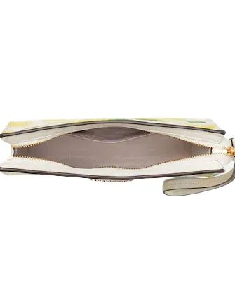 Kate Spade New York Morgan Lemon Toss Embossed Gusseted Wristlet