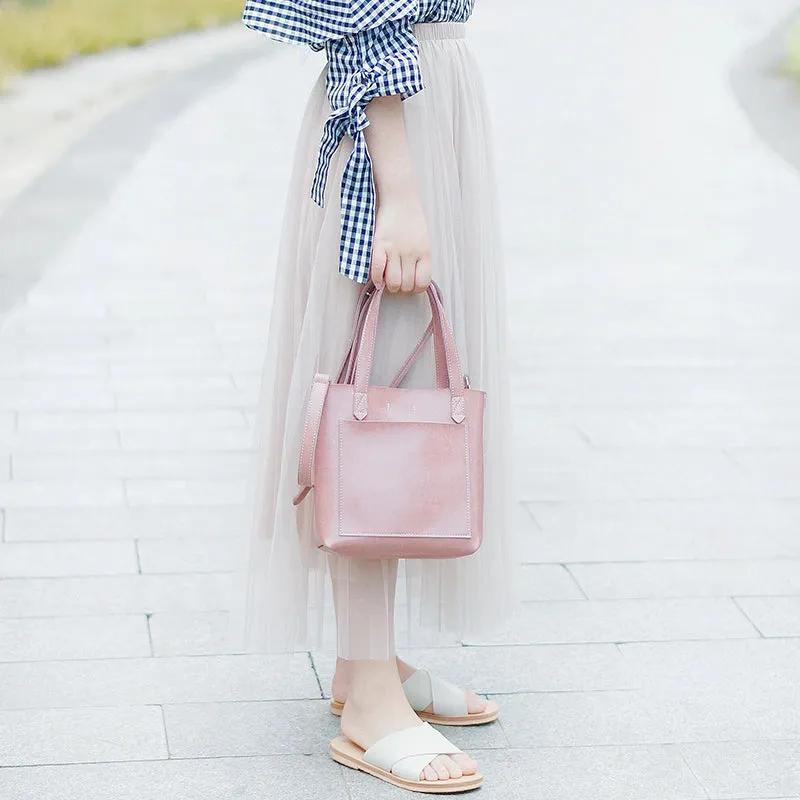 Leather Womens Small Tote Bag Handbag Shoulder Bag For Women