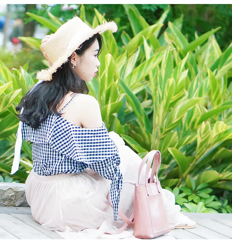 Leather Womens Small Tote Bag Handbag Shoulder Bag For Women