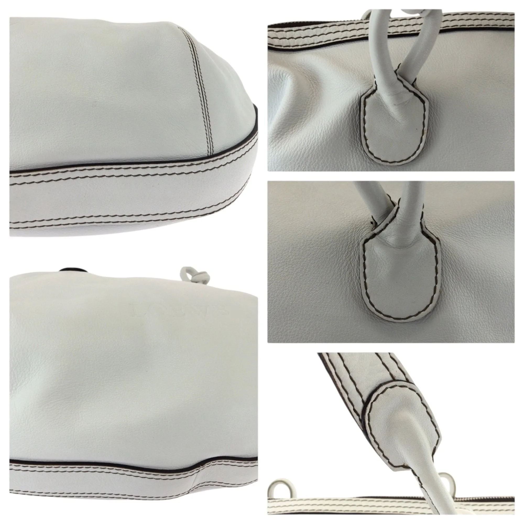 Loewe Leather Handbag Shoulder Bag Tote Bag (Pre-Owned)