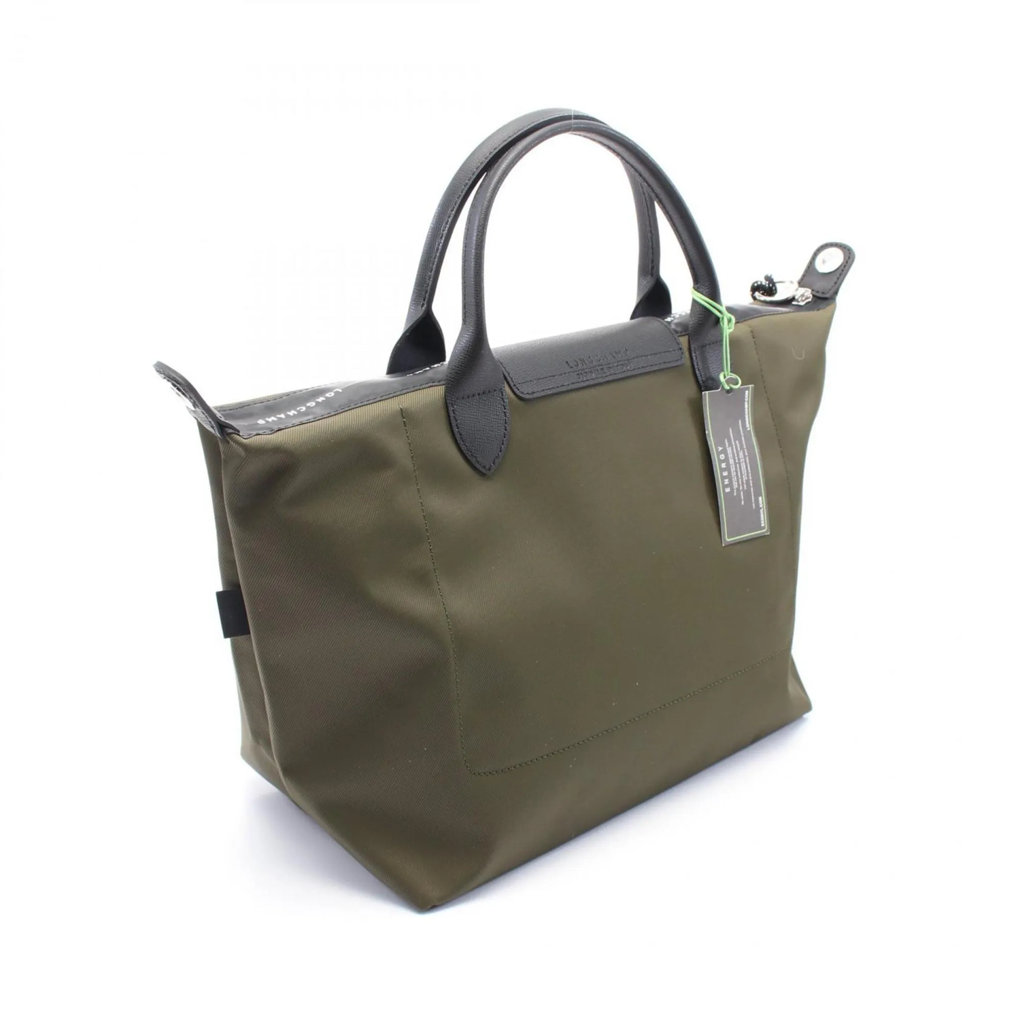 Longchamp  Canvas Leather Tote Bag (Pre-Owned)