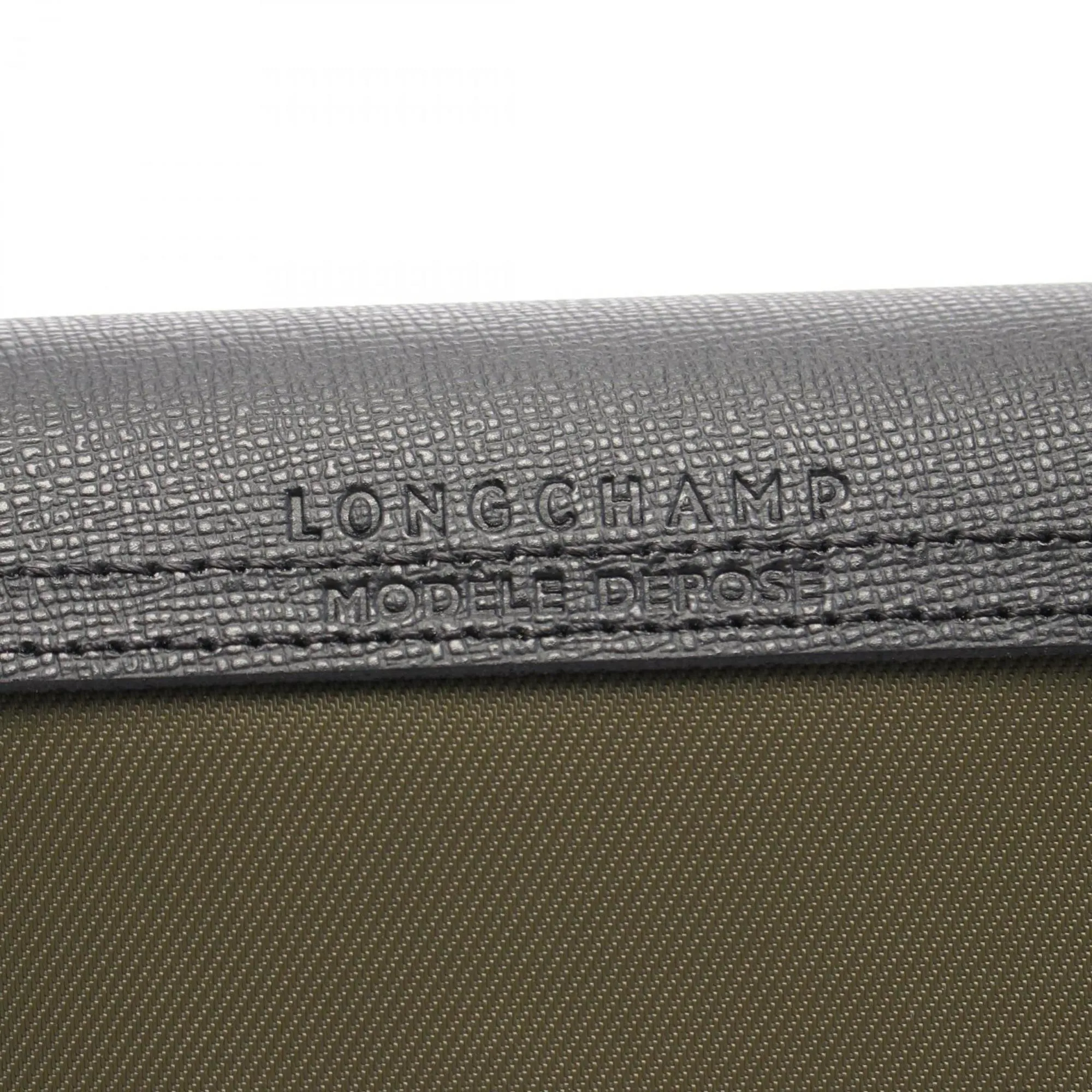 Longchamp  Canvas Leather Tote Bag (Pre-Owned)