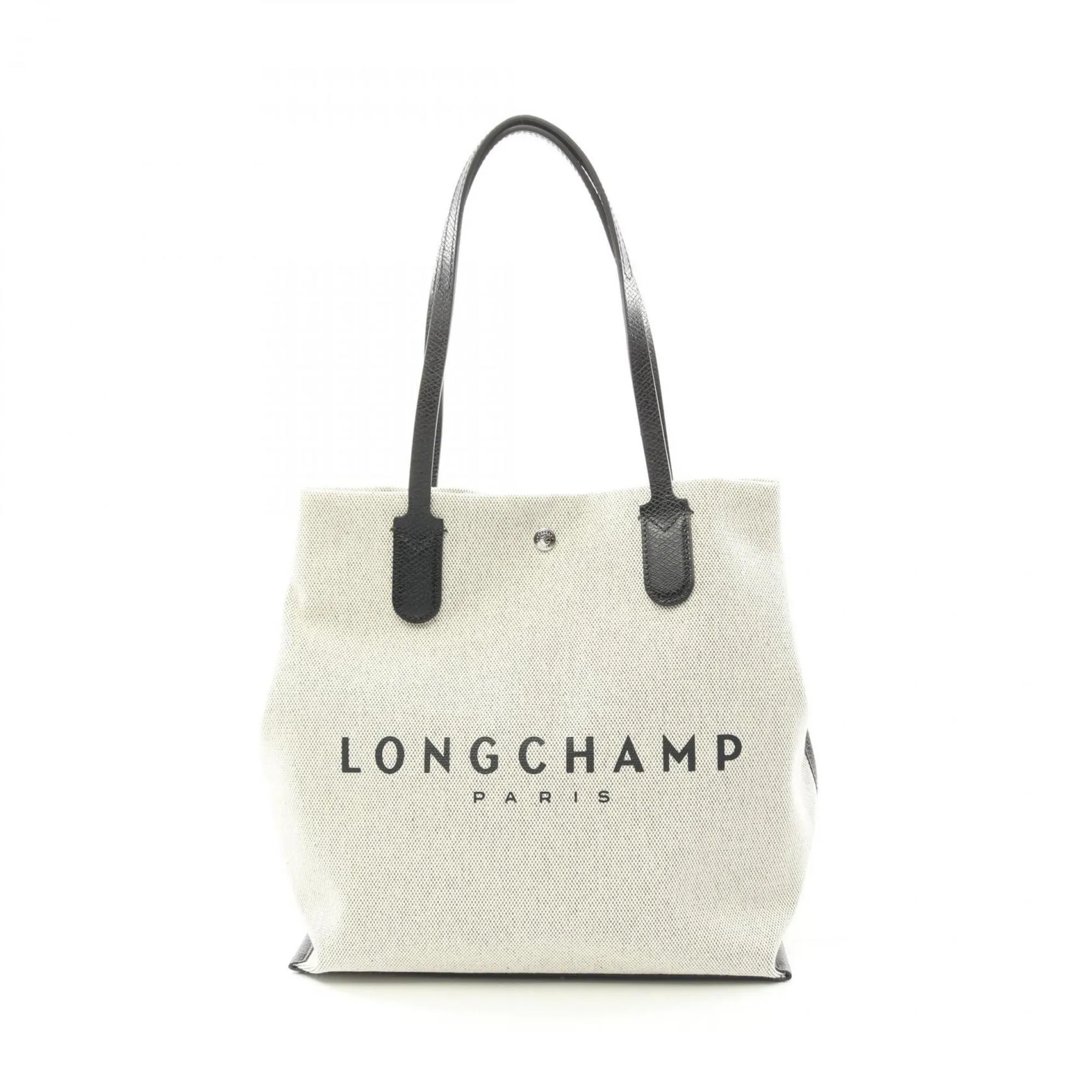 Longchamp  Fabric Leather Tote Bag (Pre-Owned)