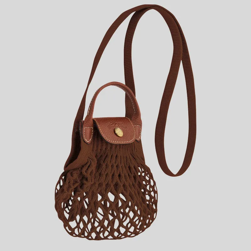 LONGCHAMP Le Pliage Filet XS Mesh Bag Tabac 10139HVH