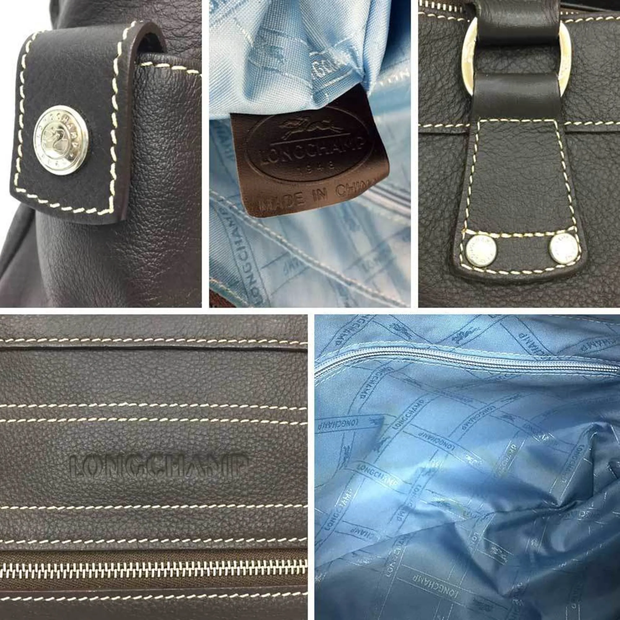 Longchamp Leather Tote Bag (Pre-Owned)