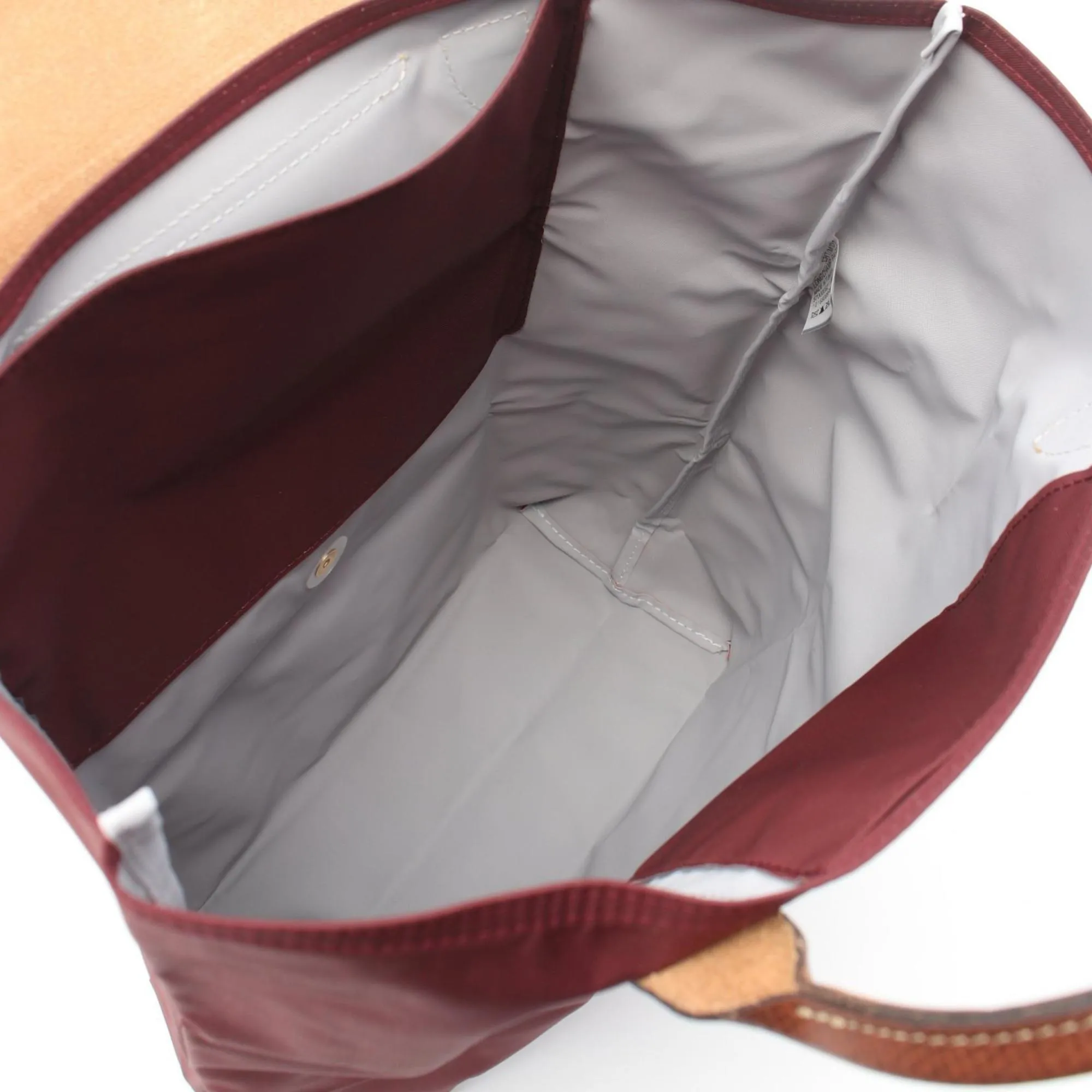 Longchamp  Nylon Leather Shopping Bag Tote Bag (Pre-Owned)