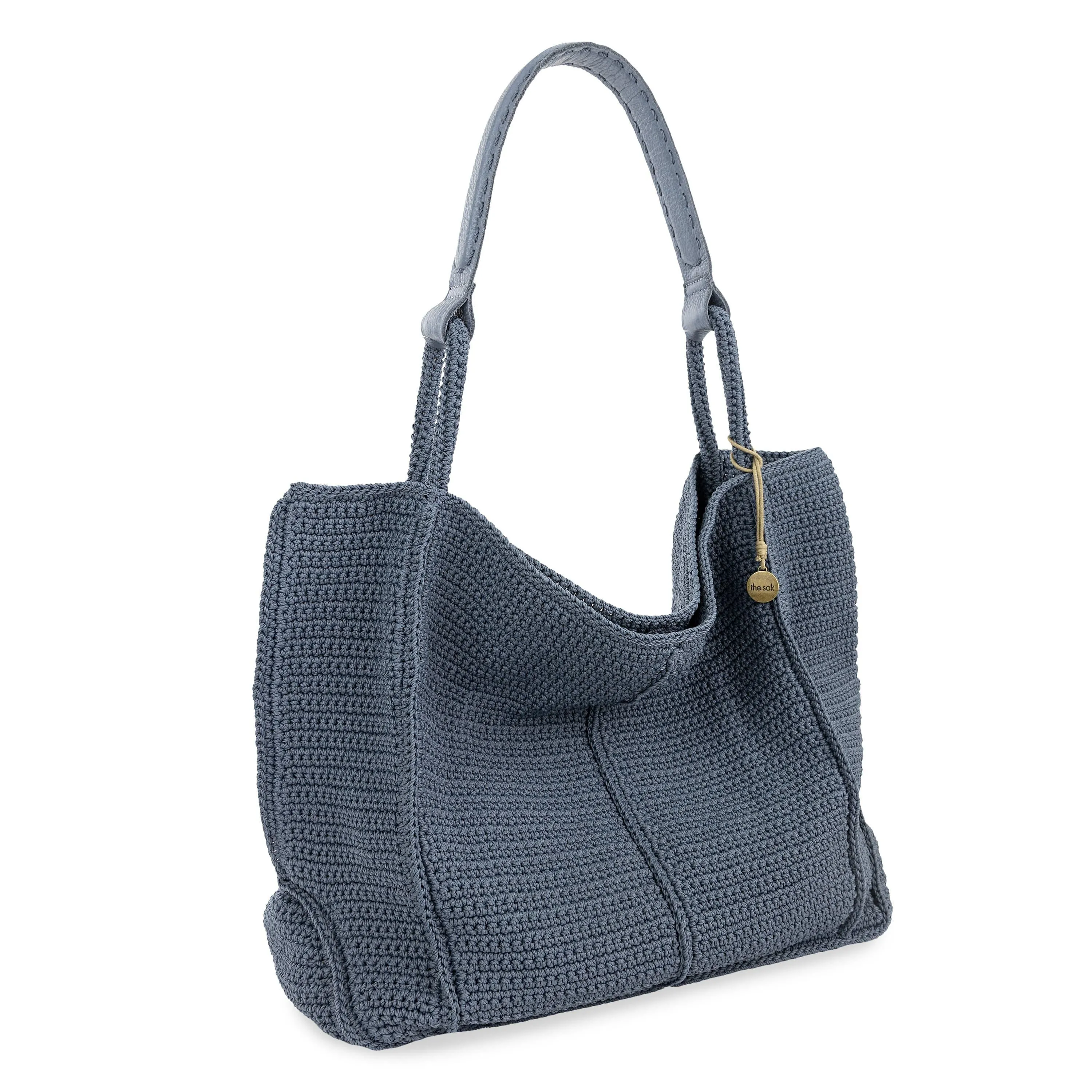 Los Feliz Large Tote - Hand Crochet - Maritime