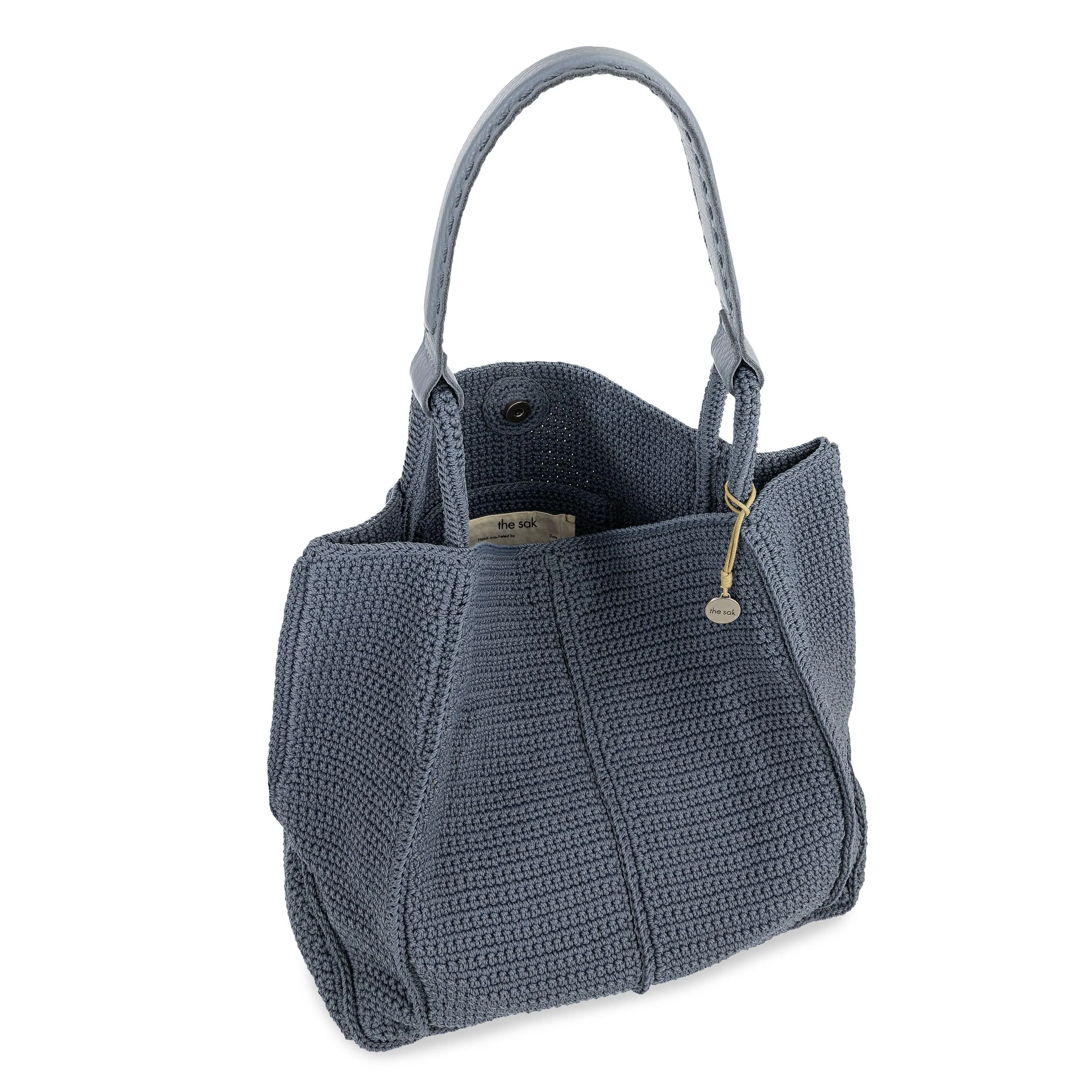 Los Feliz Large Tote - Hand Crochet - Maritime