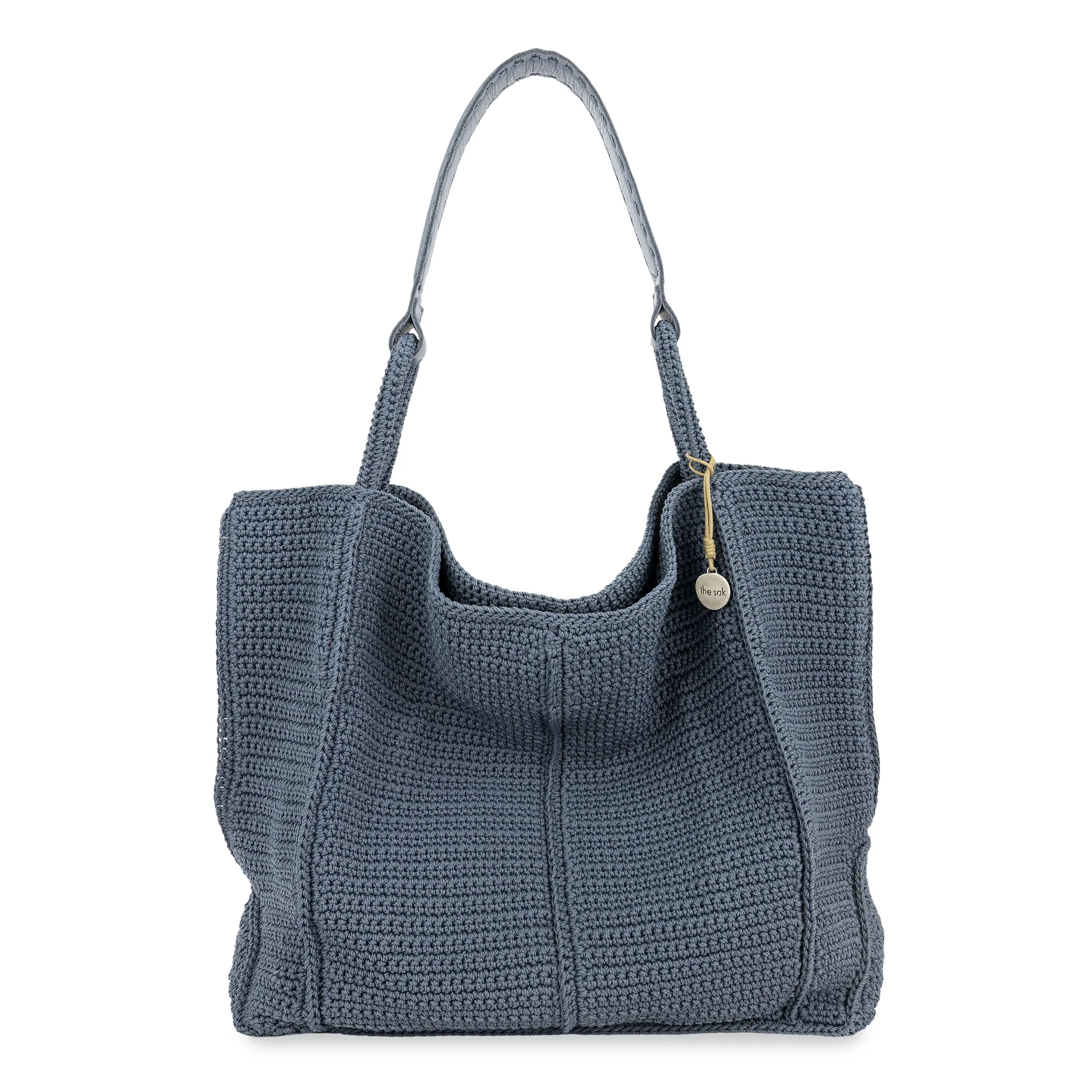 Los Feliz Large Tote - Hand Crochet - Maritime