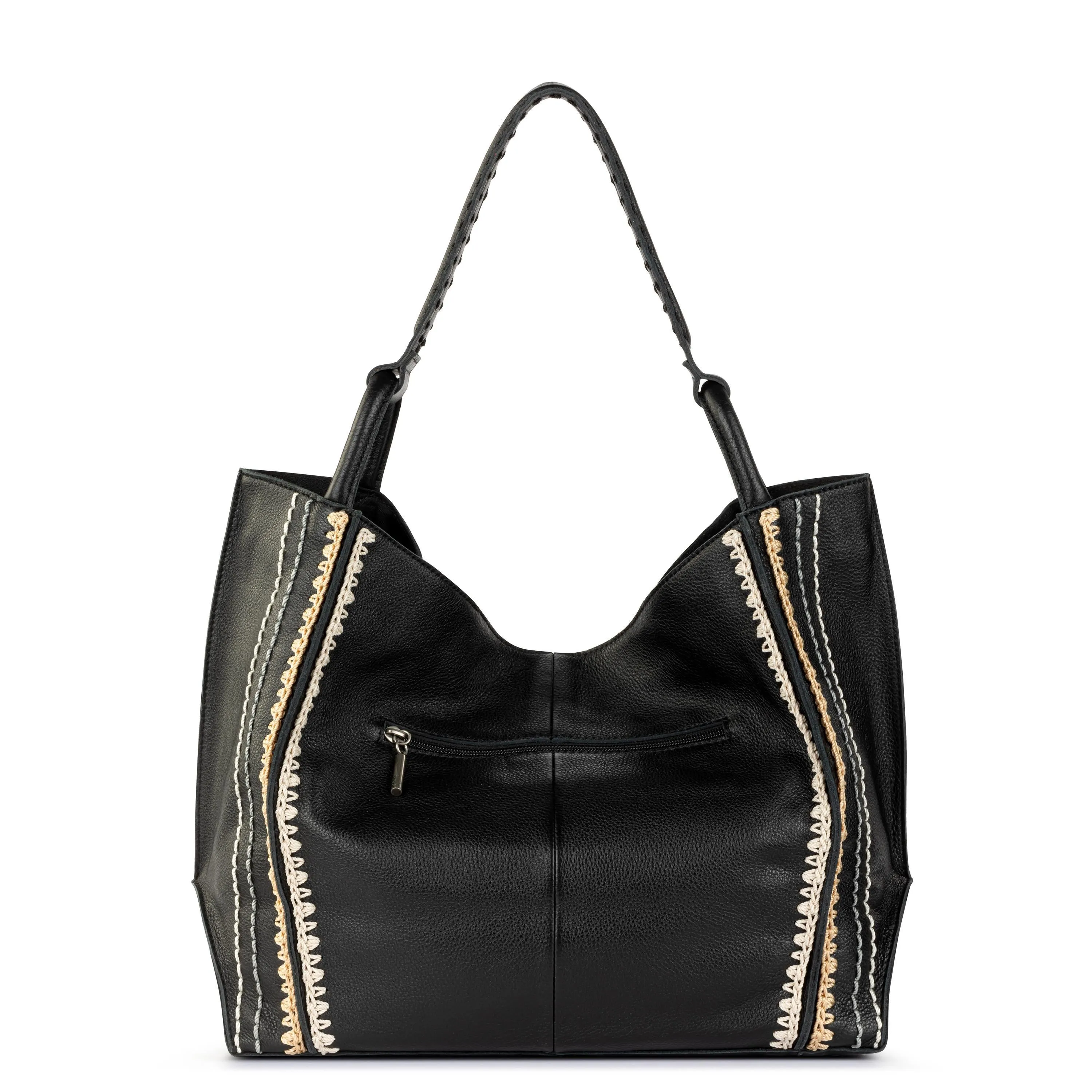 Los Feliz Large Tote - Leather - Black Neutral Seminyak