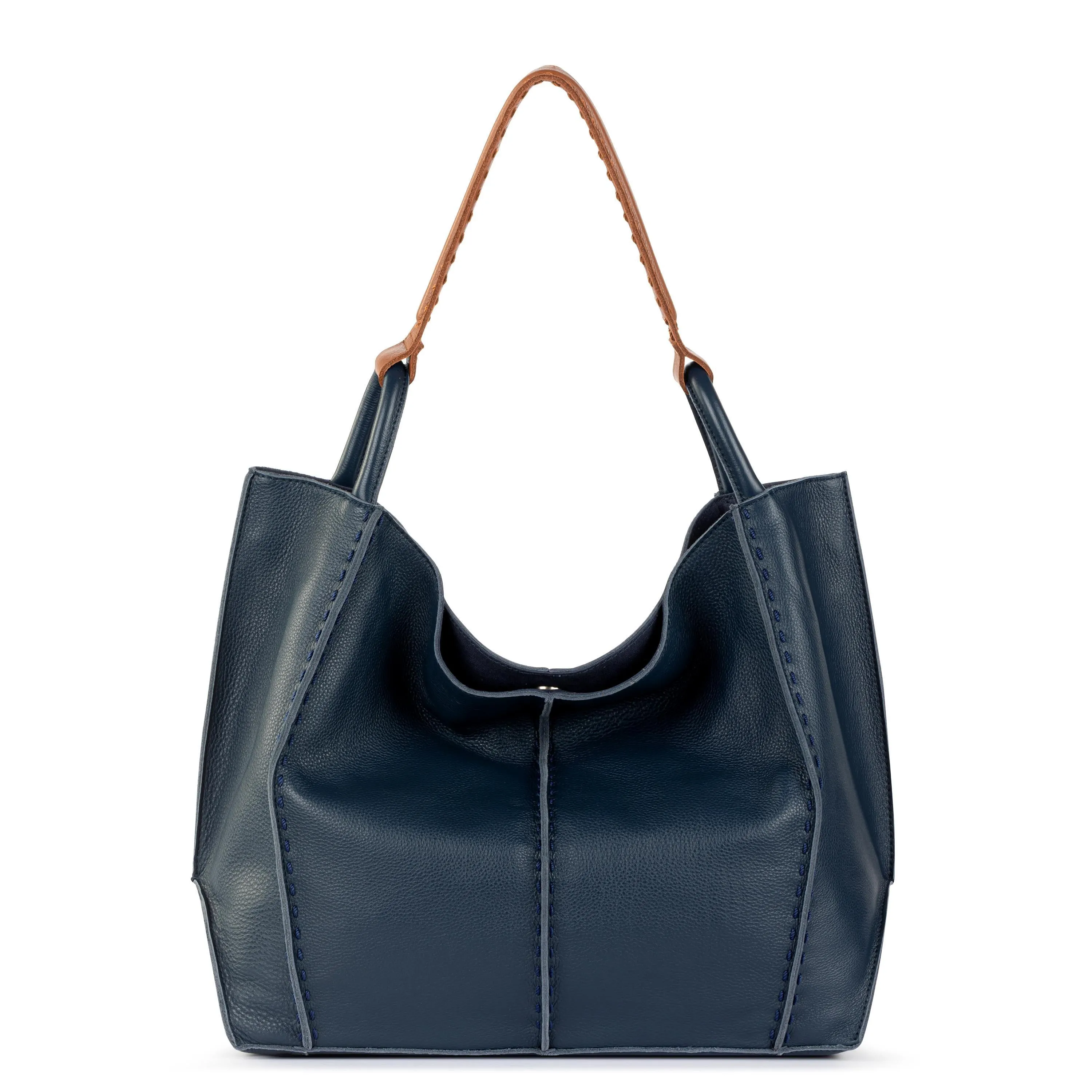 Los Feliz Large Tote - Leather - Indigo
