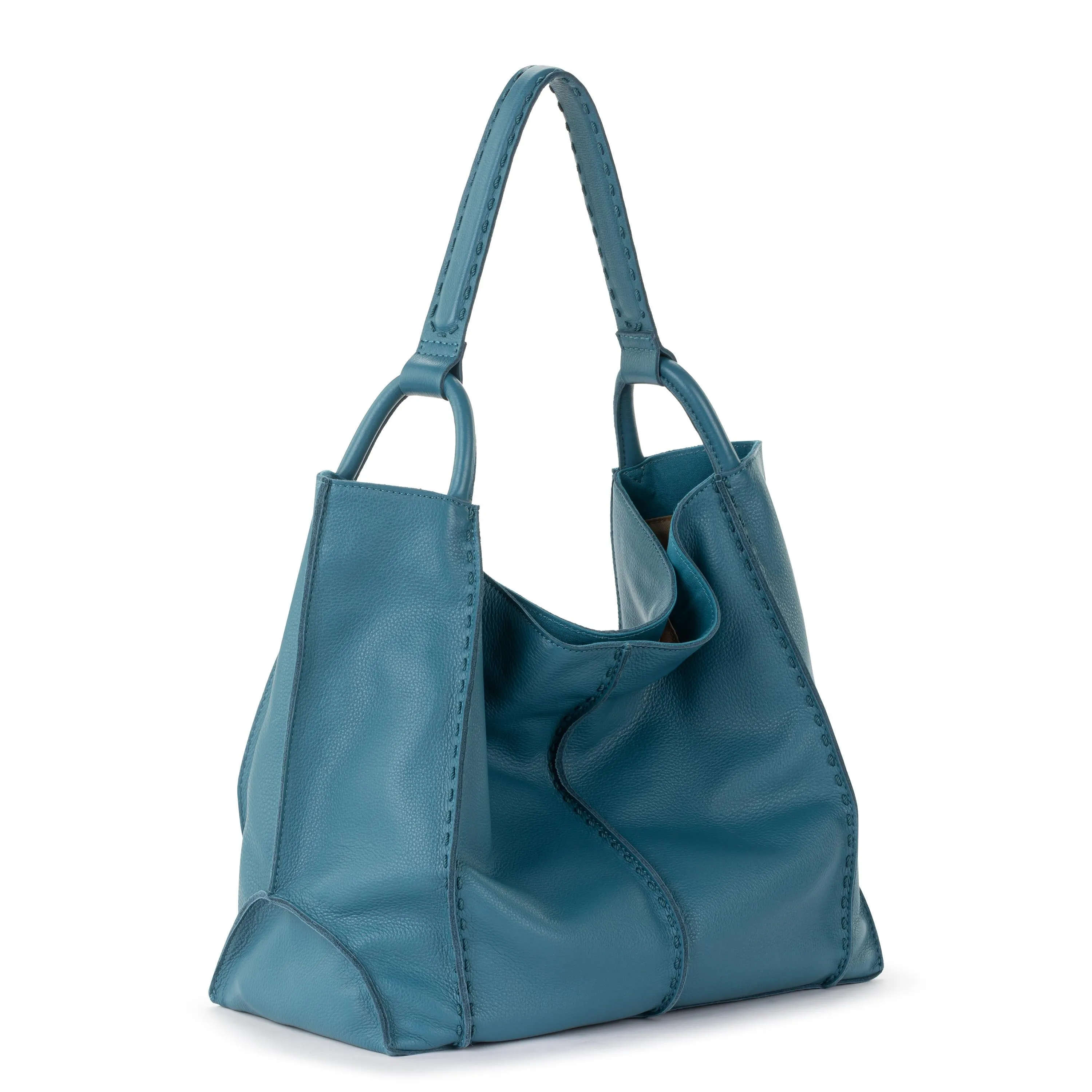 Los Feliz Large Tote - Leather - Lagoon