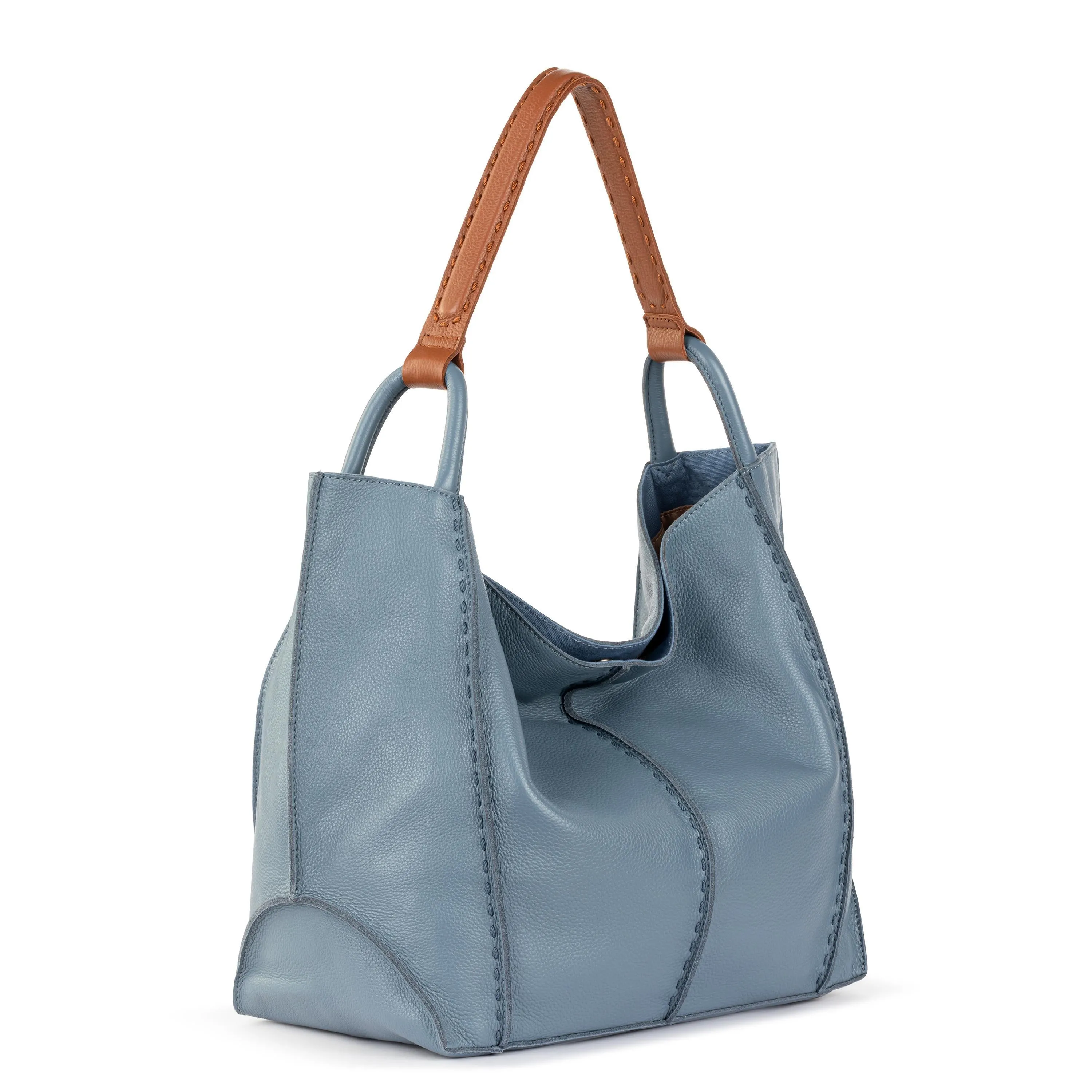 Los Feliz Large Tote - Leather - Maritime