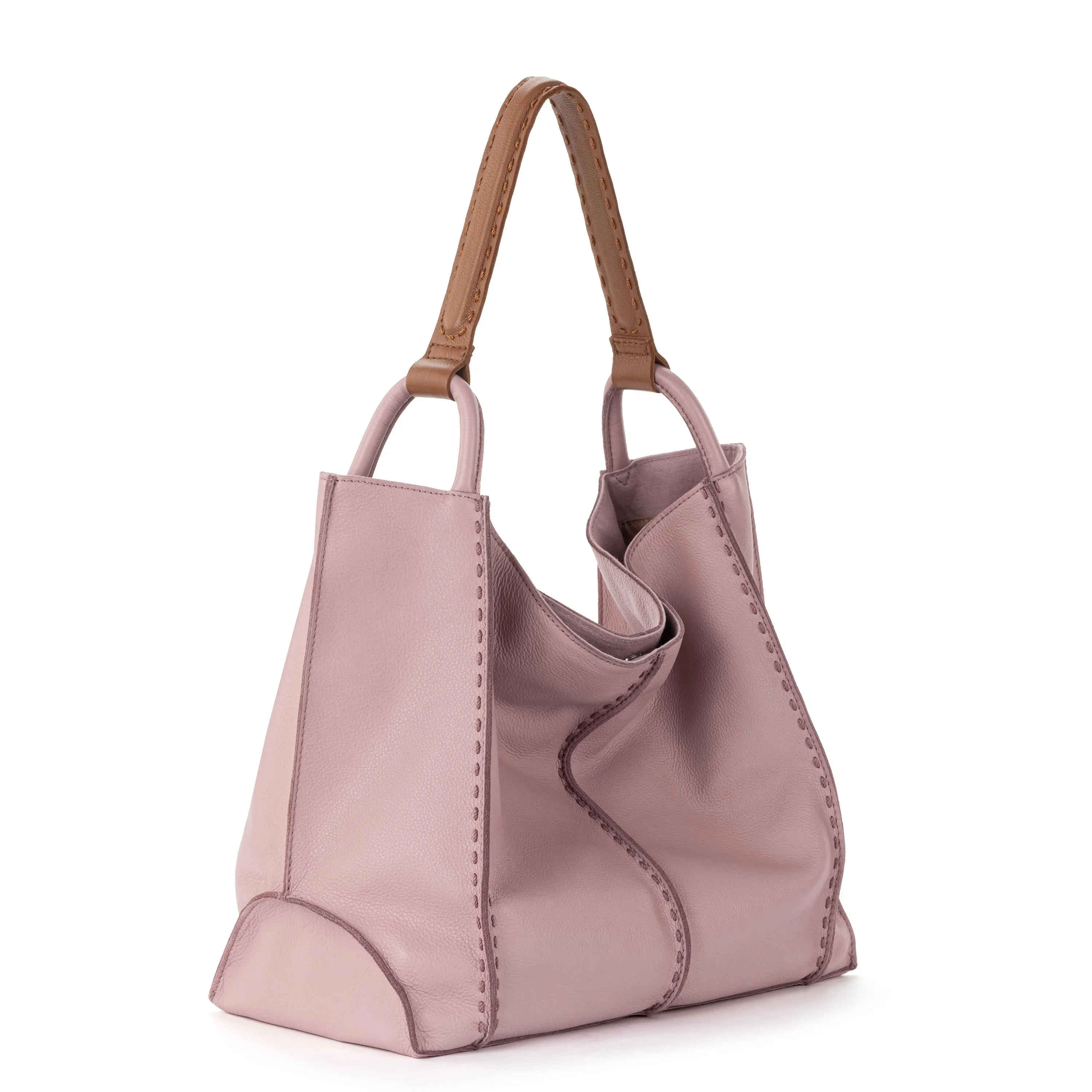 Los Feliz Large Tote - Leather - Rosewood