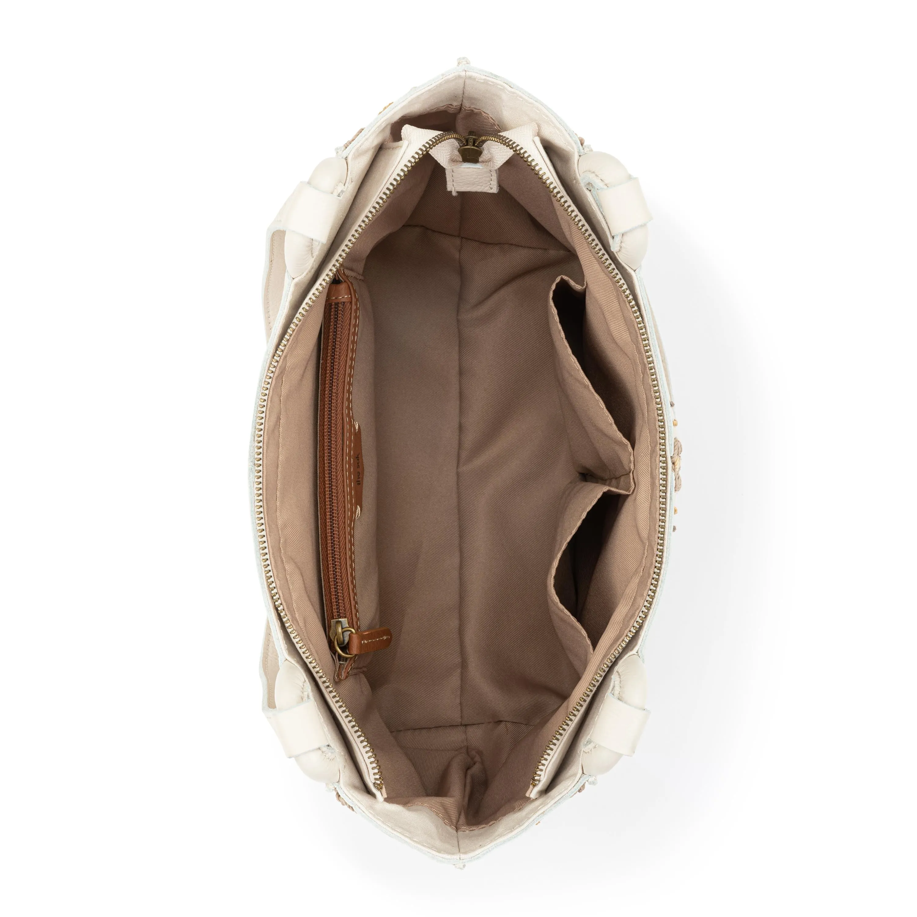 Los Feliz Satchel - Leather - Stone Neutral Seminyak