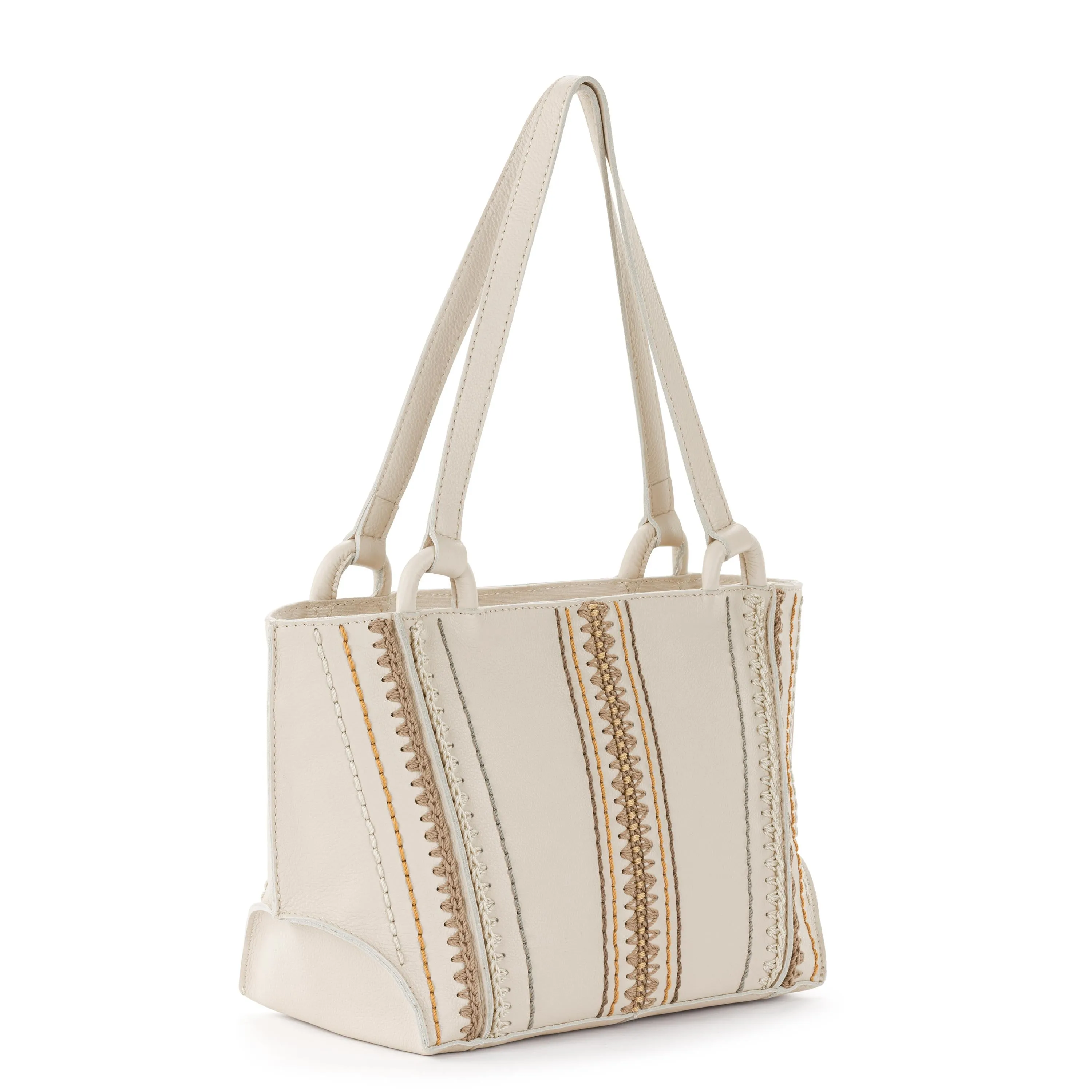 Los Feliz Satchel - Leather - Stone Neutral Seminyak