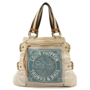 Louis Vuitton blue Canvas Shoulder Bag Tote Bag (Pre-Owned)