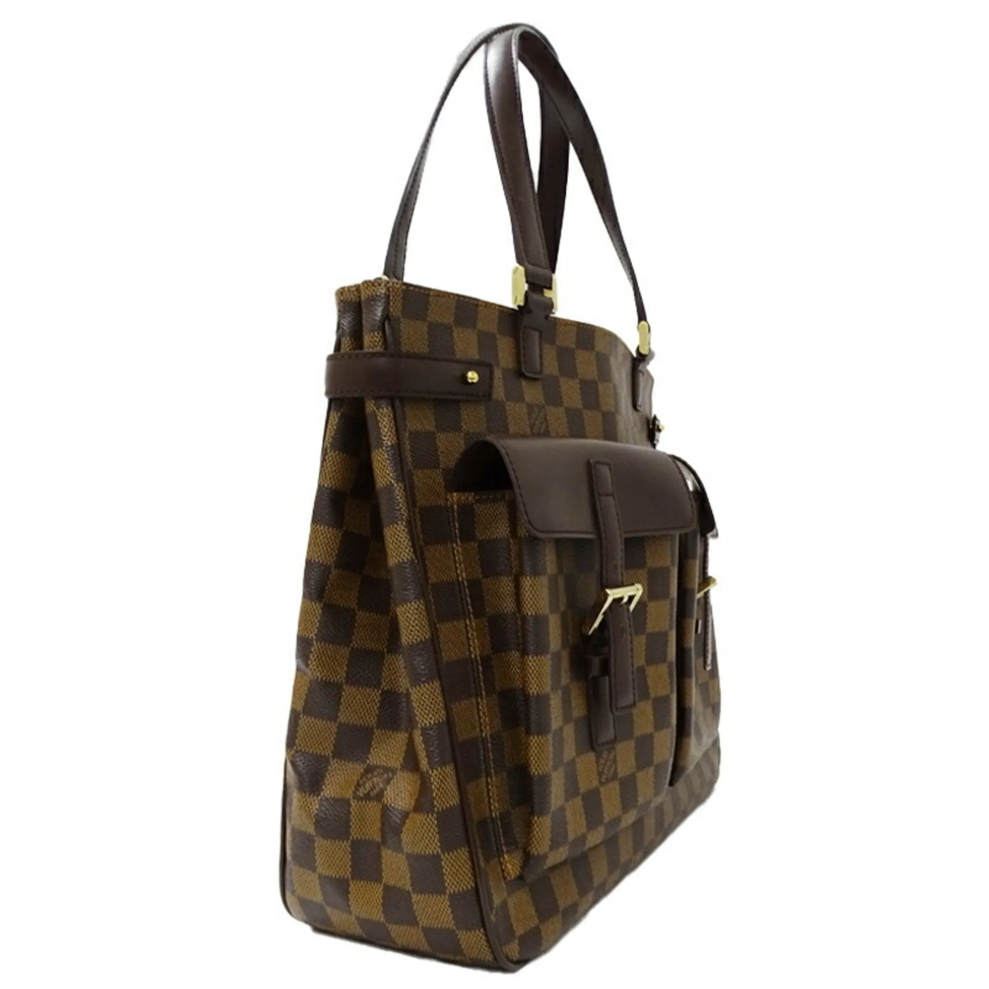 Louis Vuitton Damier Canvas Ebene Damier Canvas Tote Bag (Pre-Owned)