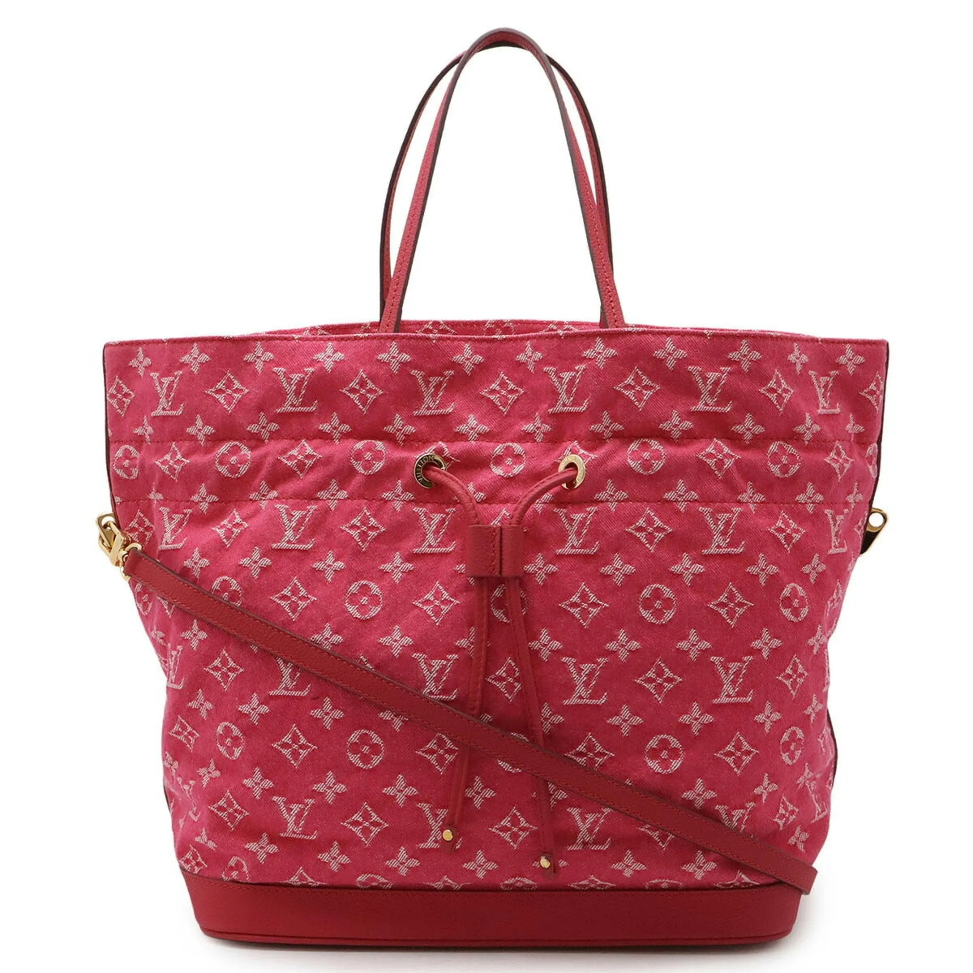 Louis Vuitton Indian Rose pink Monogram blue Shoulder Bag Tote Bag (Pre-Owned)