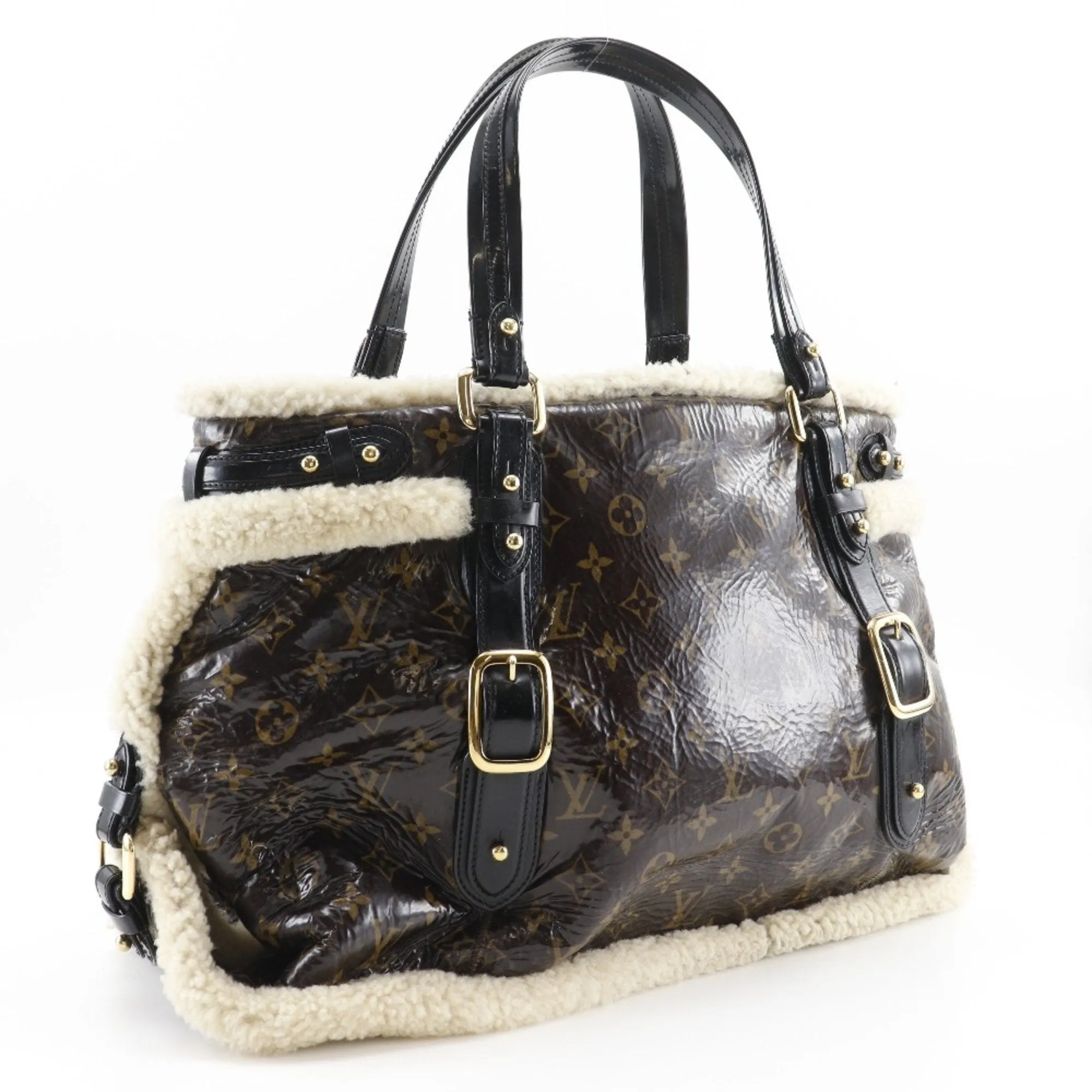 Louis Vuitton Marron Patent Leather Leather Tote Bag (Pre-Owned)