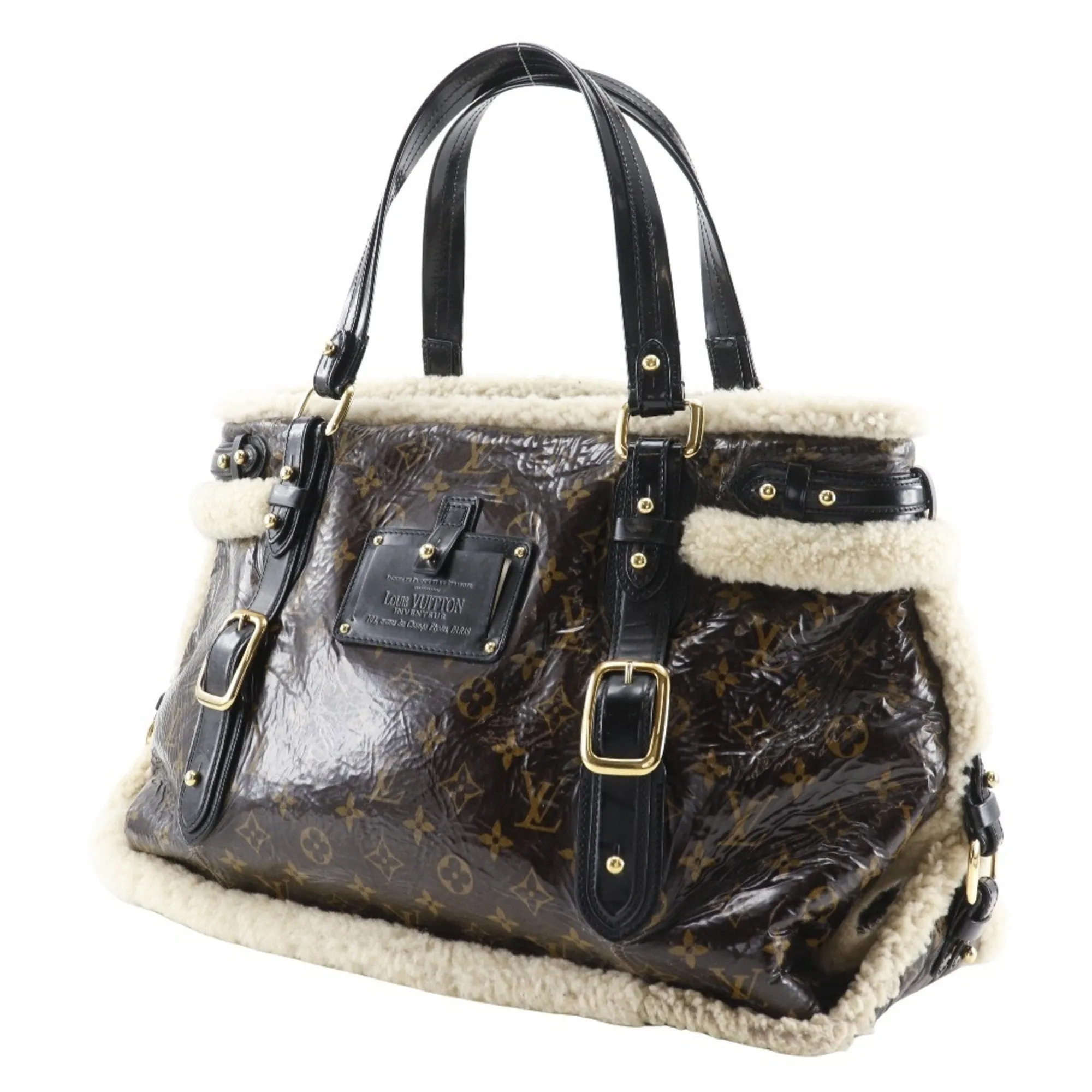 Louis Vuitton Marron Patent Leather Leather Tote Bag (Pre-Owned)