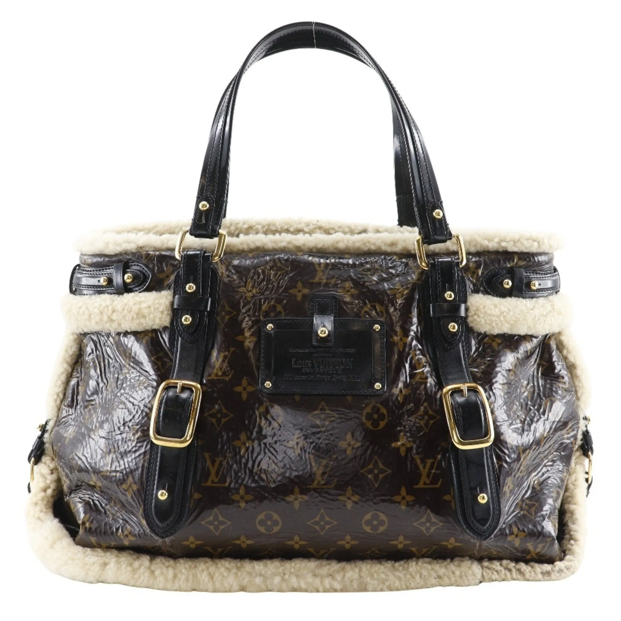 Louis Vuitton Marron Patent Leather Leather Tote Bag (Pre-Owned)