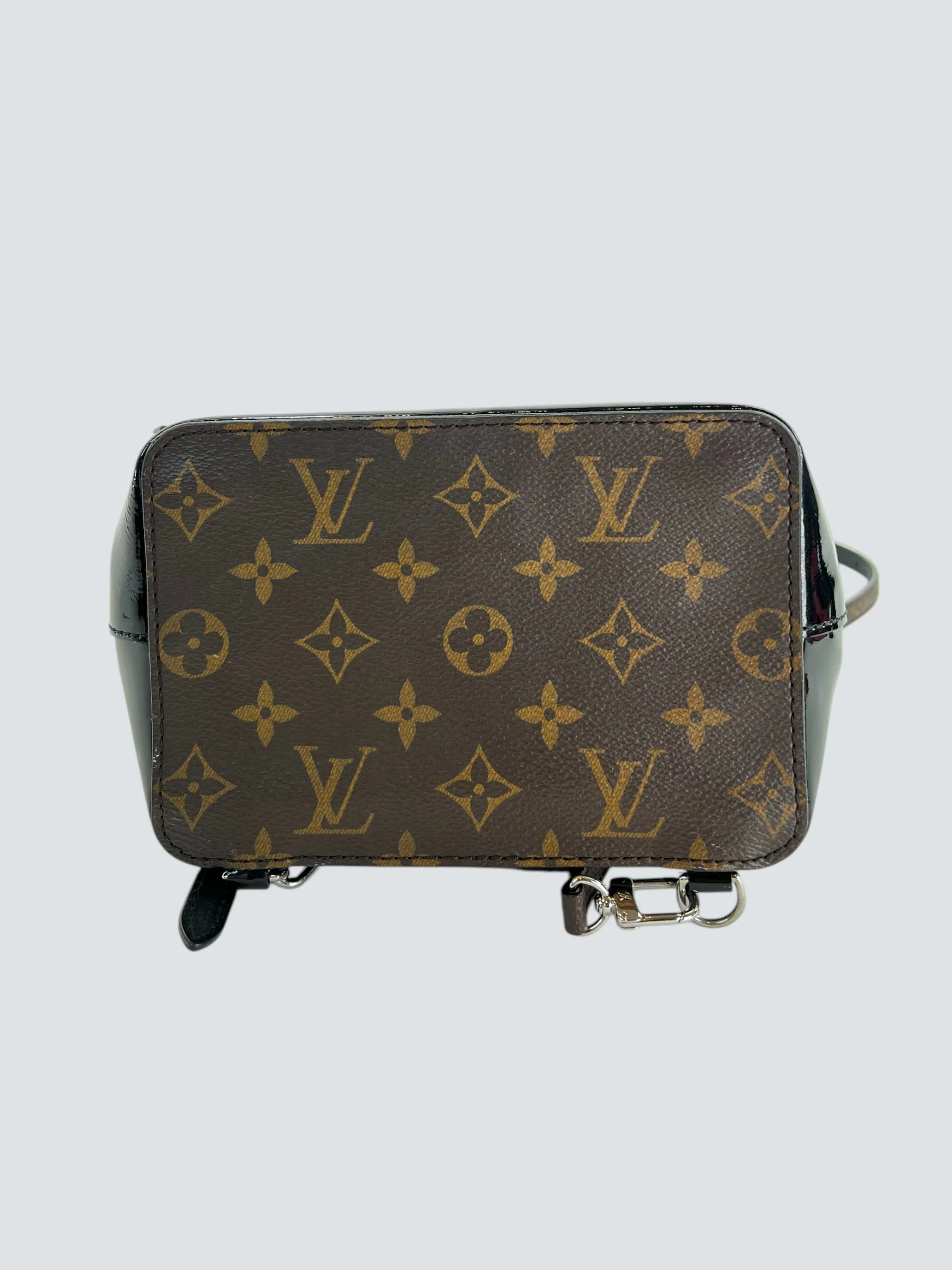 Louis Vuitton Monogram Canvas & Black Patent Leather Hot Springs Backpack