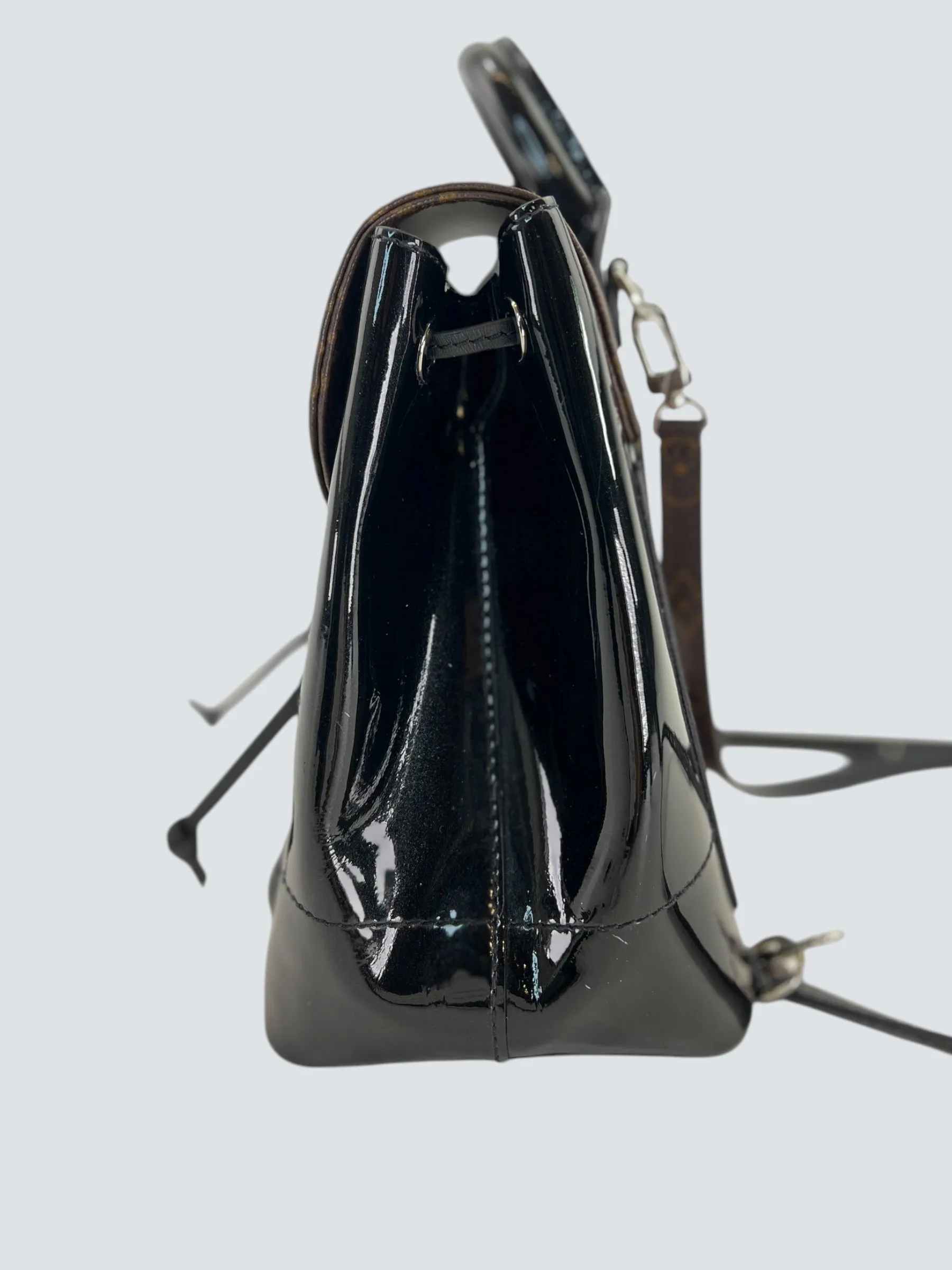 Louis Vuitton Monogram Canvas & Black Patent Leather Hot Springs Backpack