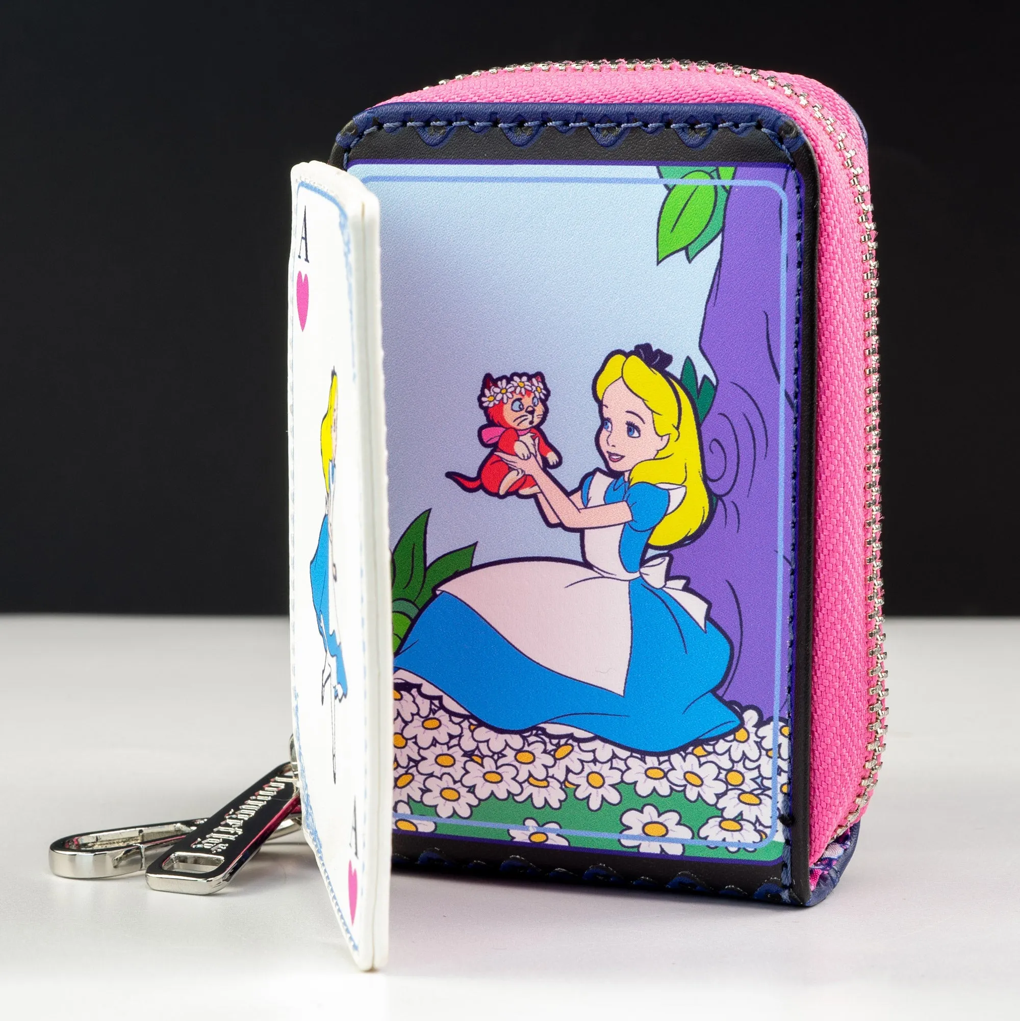 Loungefly x Disney Alice in Wonderland Character Playing Cards Accordion Wallet
