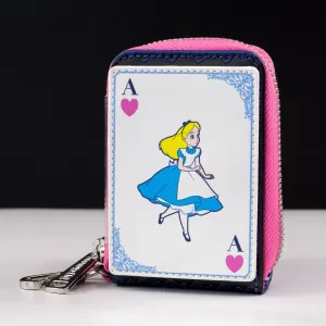 Loungefly x Disney Alice in Wonderland Character Playing Cards Accordion Wallet