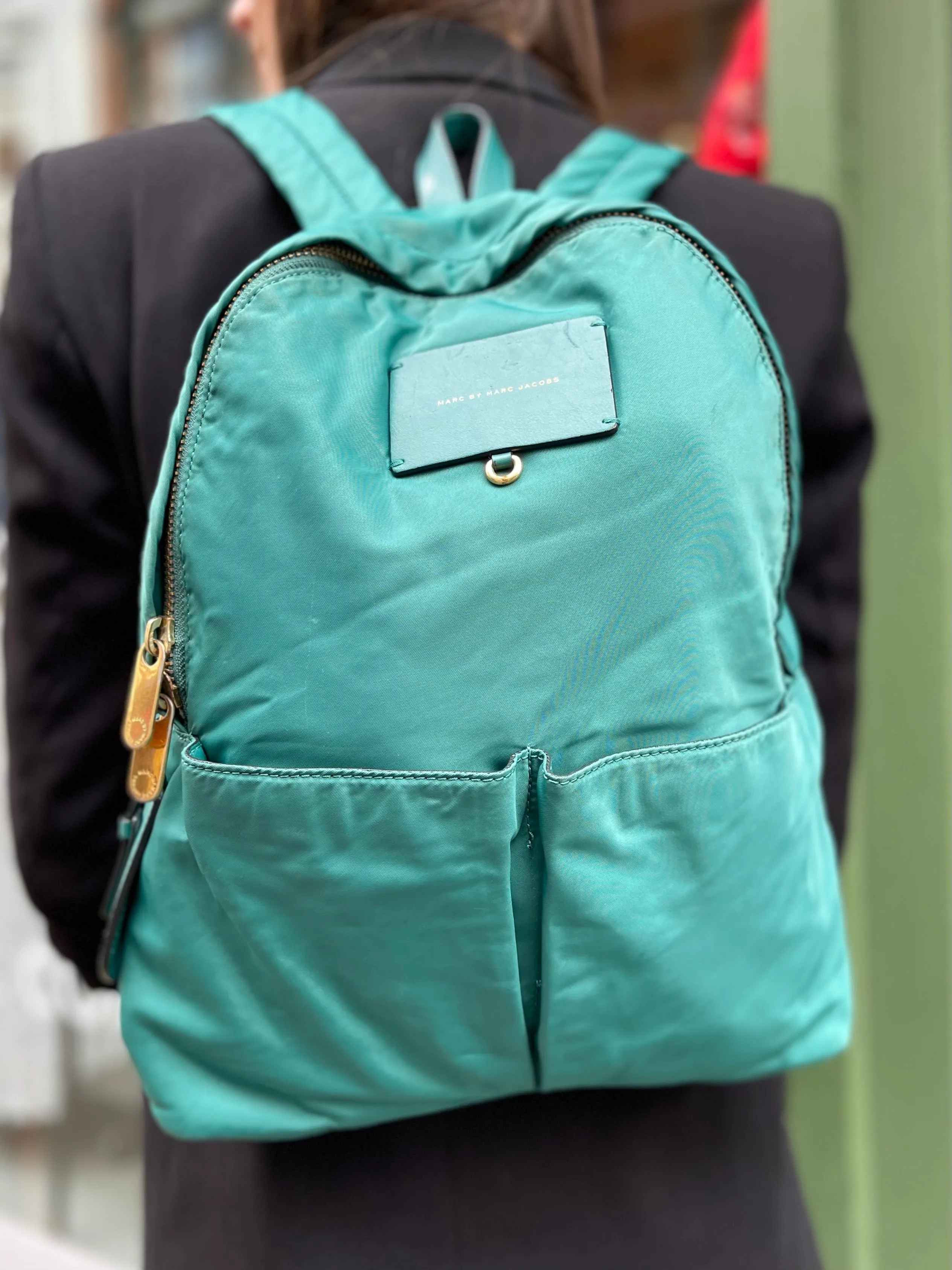 Marc Jacobs Green Nylon Backpack