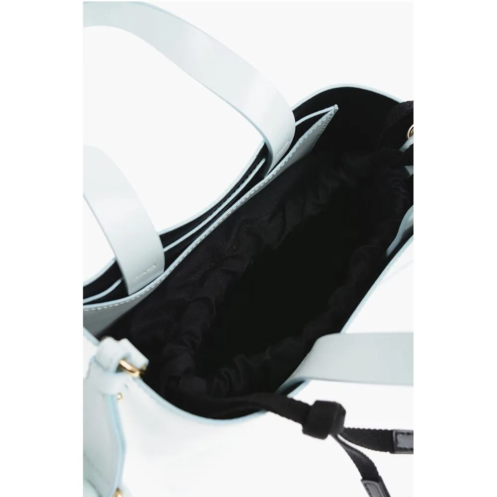 Marni Leather MUSEO Mini Tote Bag with Removable Shoulder Women's Strap