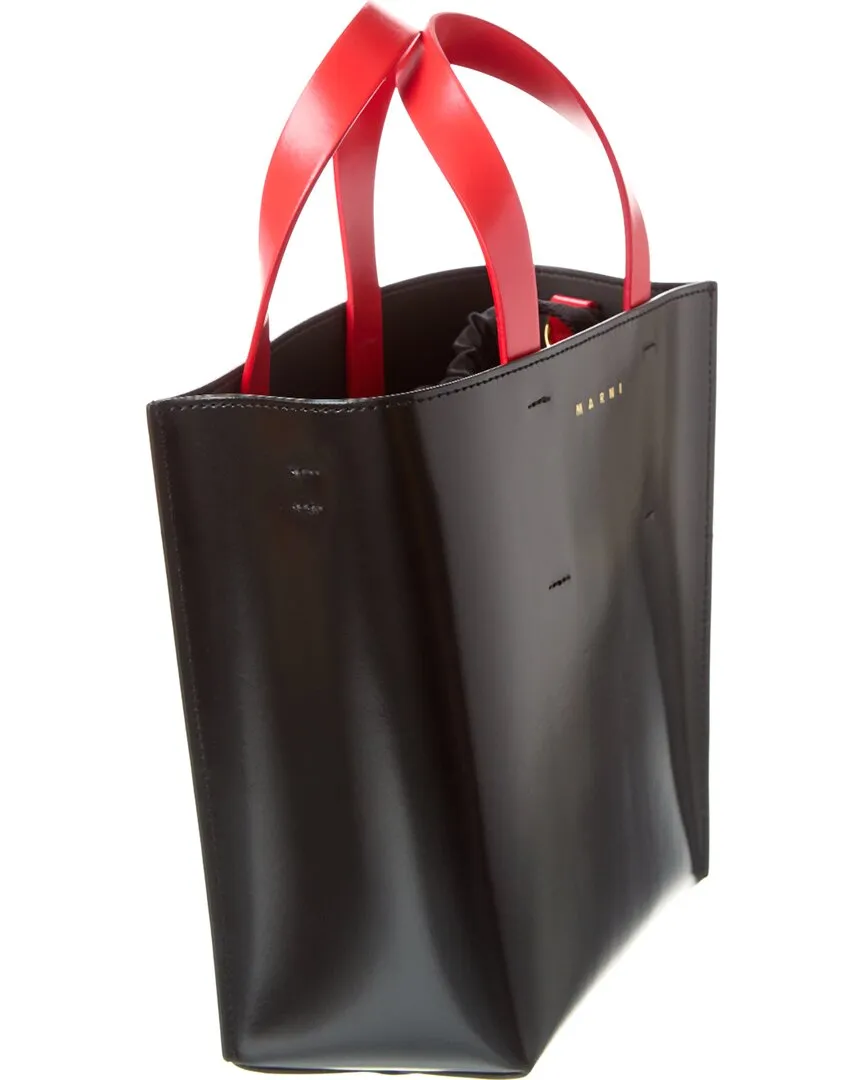 Marni Museo Small Polka Dot Leather Tote