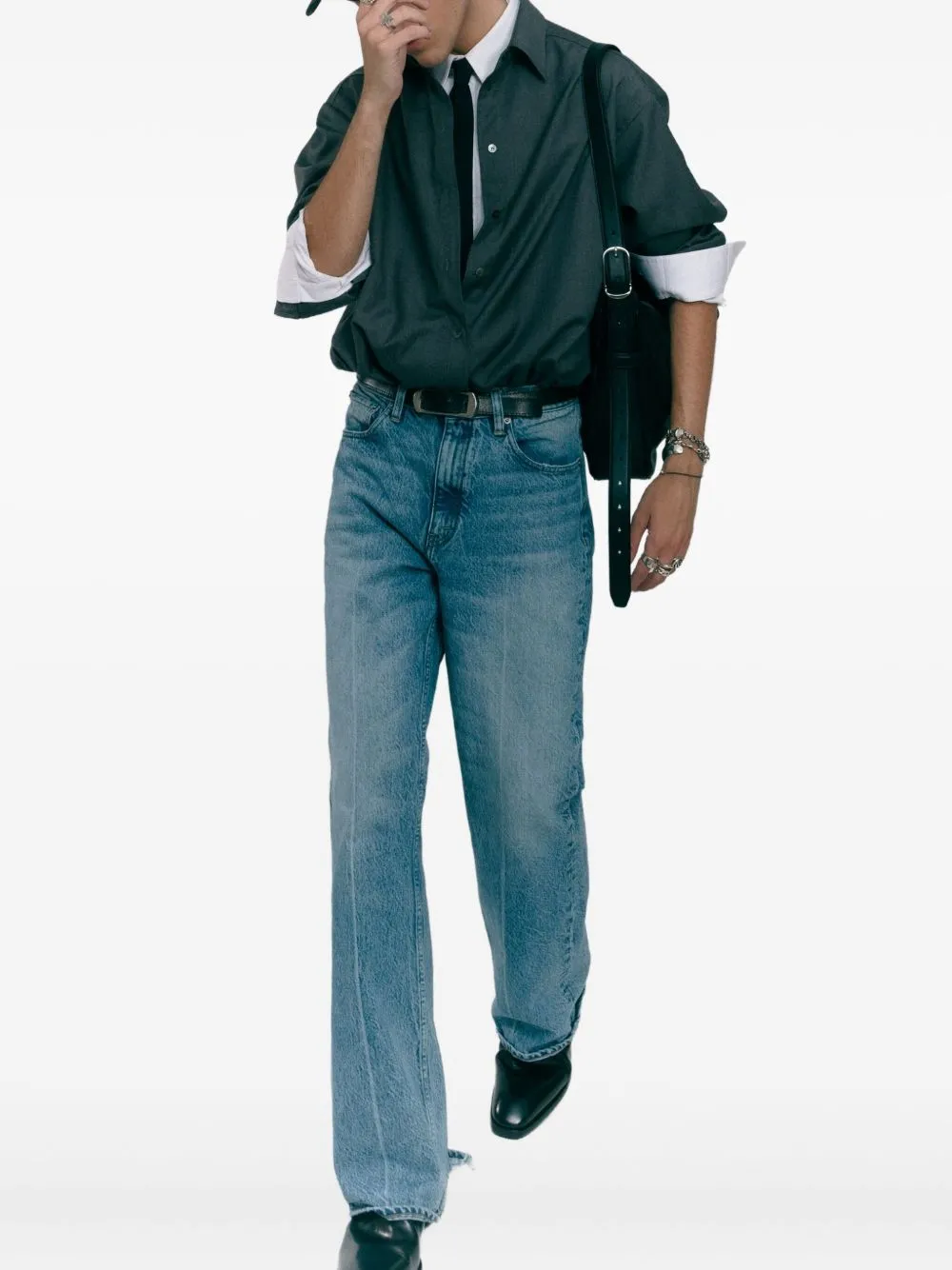 Medium Rider Leather Shoulder Bag