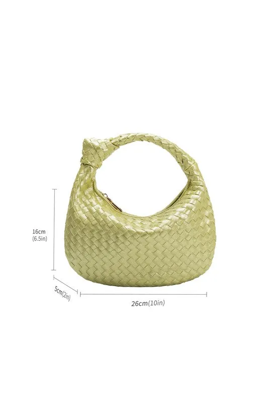 Melie Bianco Drew Small Top Handle Bag - Metallic Lime