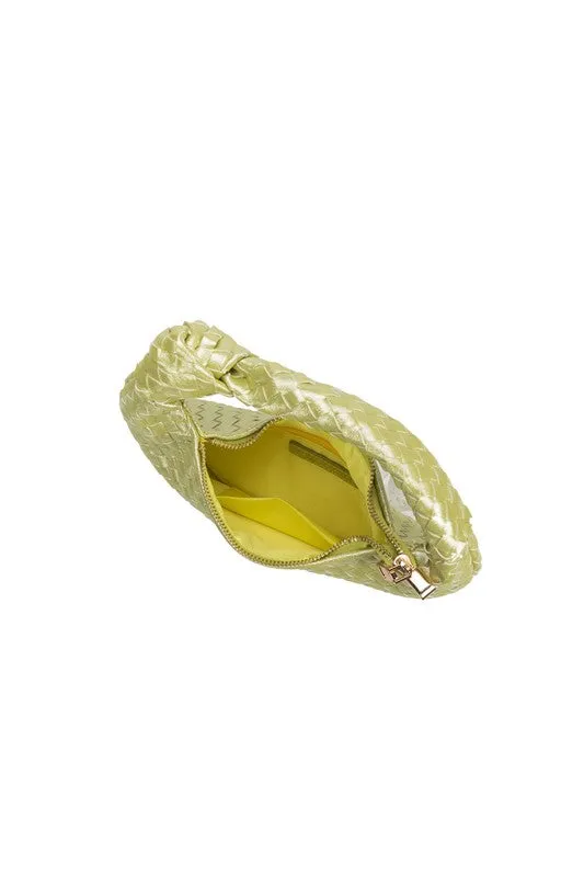 Melie Bianco Drew Small Top Handle Bag - Metallic Lime