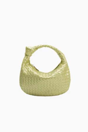 Melie Bianco Drew Small Top Handle Bag - Metallic Lime