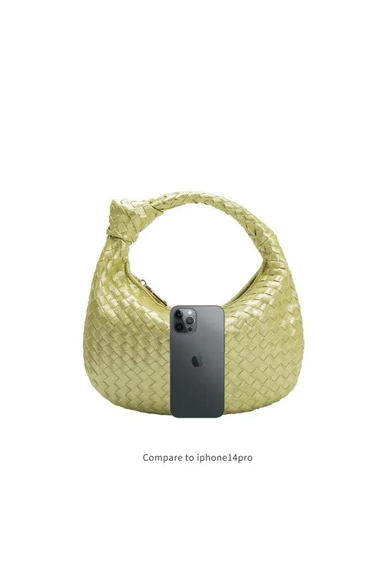Melie Bianco Drew Small Top Handle Bag - Metallic Lime