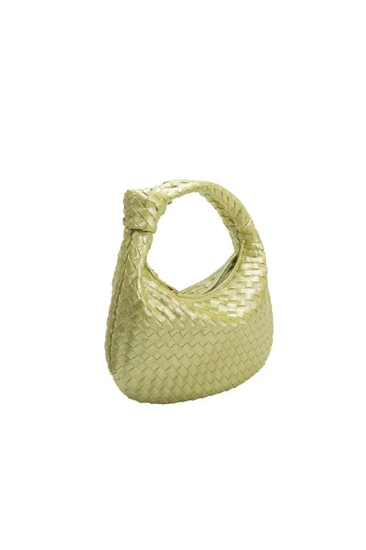 Melie Bianco Drew Small Top Handle Bag - Metallic Lime