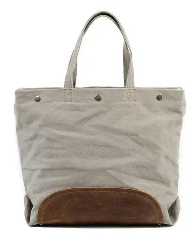 Mens Waxed Canvas Tote Purse Handbags Canvas Shoulder Bag for Men