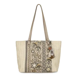 Metro Tote - Straw - Sand Tapestry
