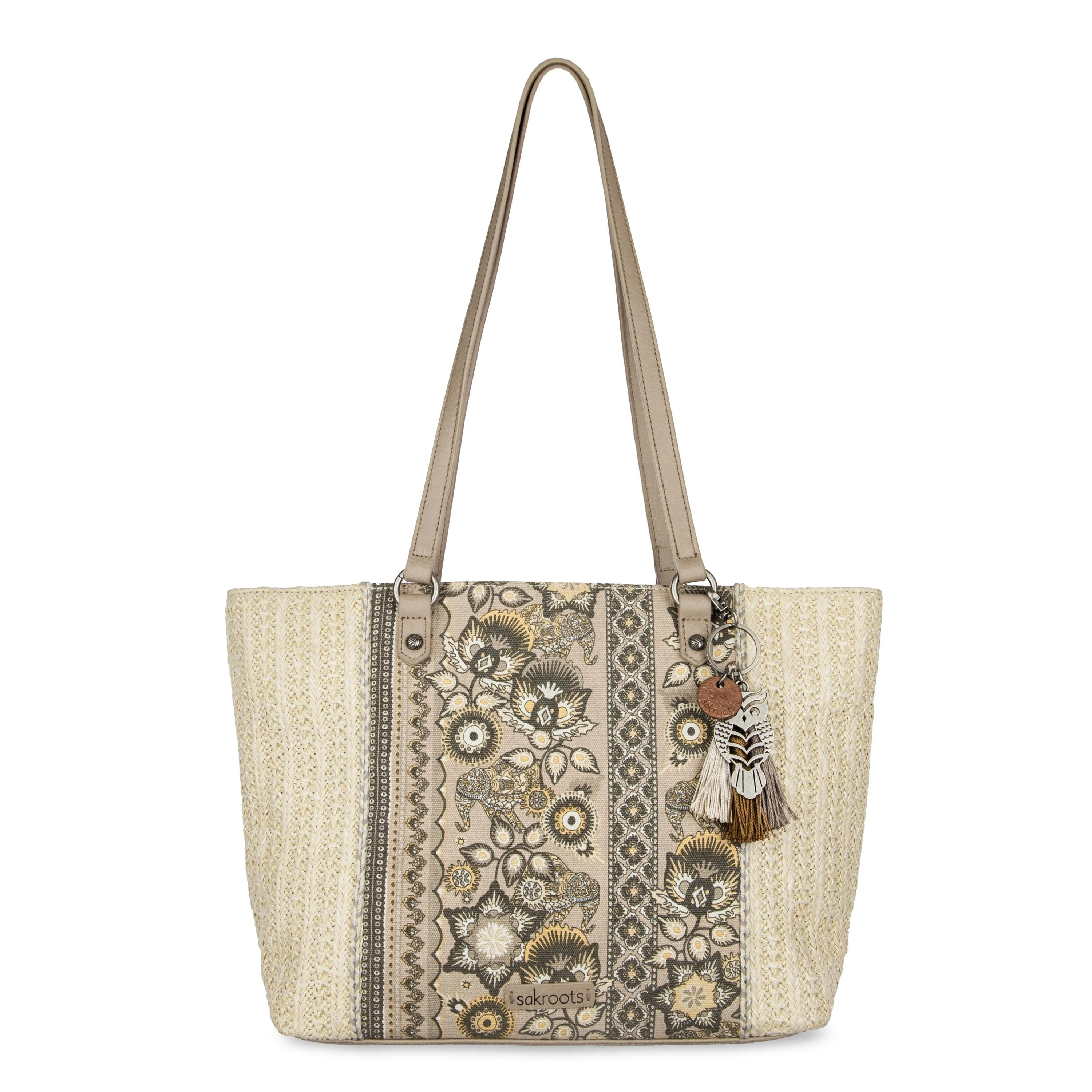 Metro Tote - Straw - Sand Tapestry